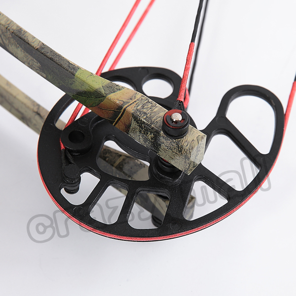 50 lbs Camo Compound bow + release mechanism draw lock archery hunting