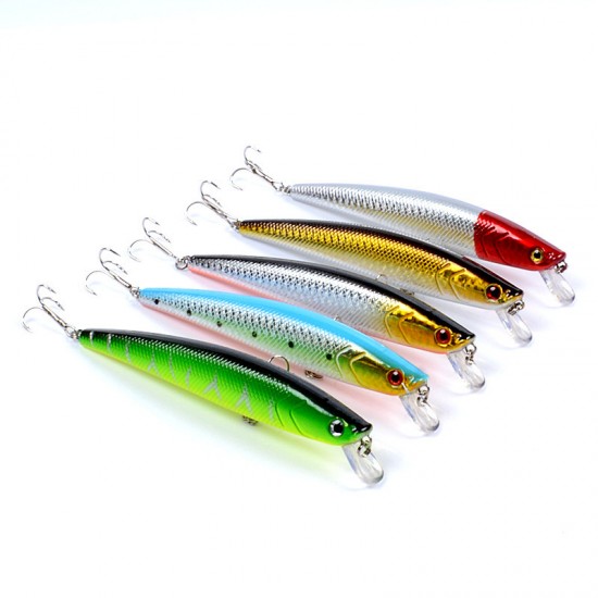 5x Popper Minnow 13cm Fishing Lure Lures Surface Tackle Fresh Saltwater