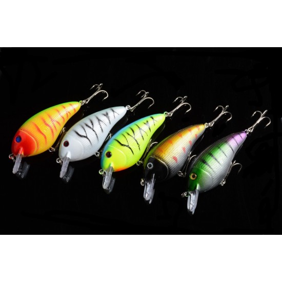 5x 8.5cm Popper Crank Bait Fishing Lure Lures Surface Tackle Saltwater