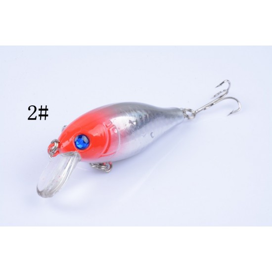 5x 7.5cm Popper Crank Bait Fishing Lure Lures Surface Tackle Saltwater